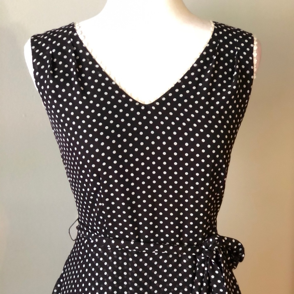 Signature By Robbie Bee Polka Dot Dress